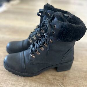 Black Winter Boots Size 10